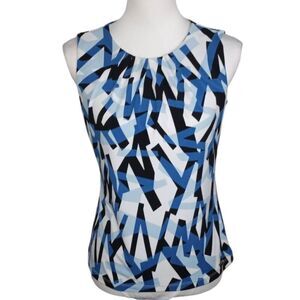 CALVIN KLEIN BLUE SLEEVELESS TOP SZ.PS EUC.
